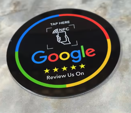 NFC Google Review Round Card — Design 4