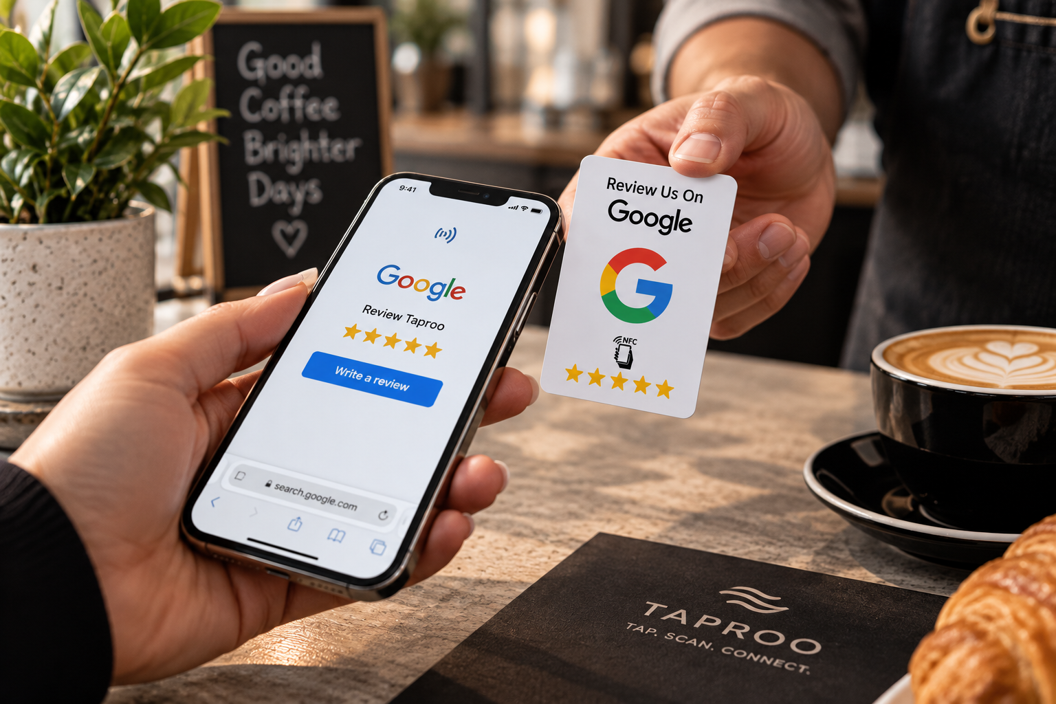 Double-Sided Google Review Tap Card — Design 2