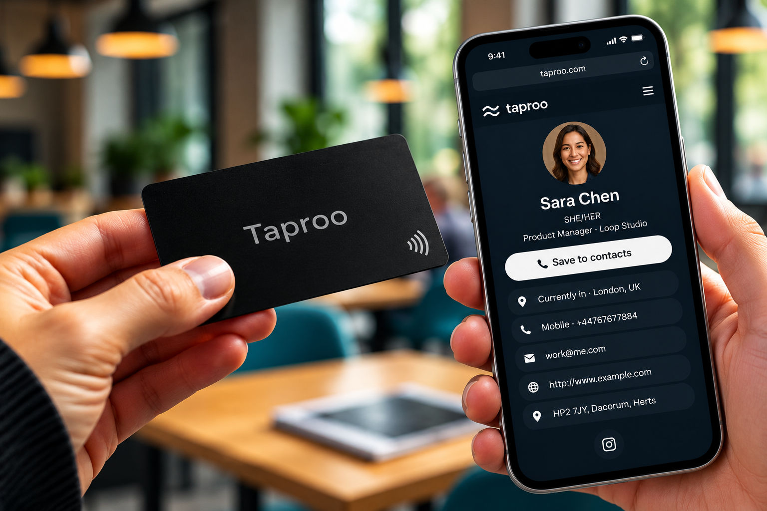 PVC NFC Business Card - Black — PVC NFC Business Card - Black