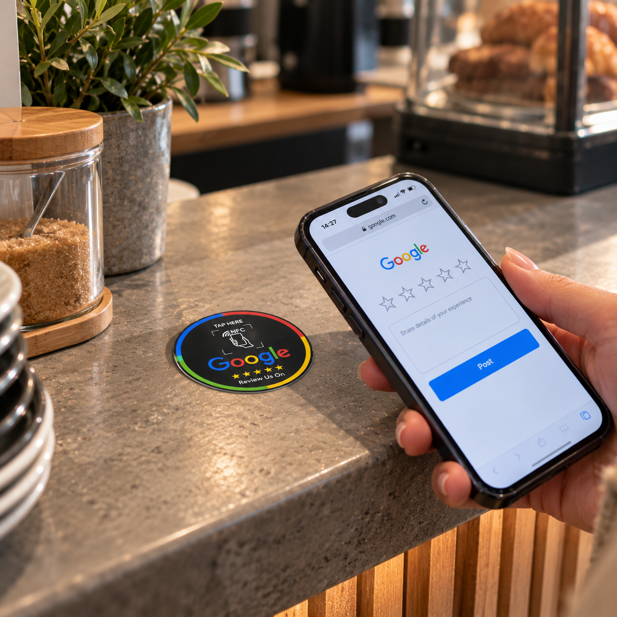 NFC Google Review Round Card — NFC Google Review Round Card