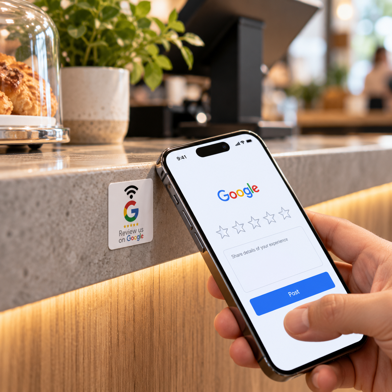 NFC Google Review Sticker